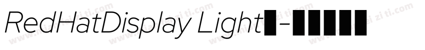 RedHatDisplay Light◆字体转换